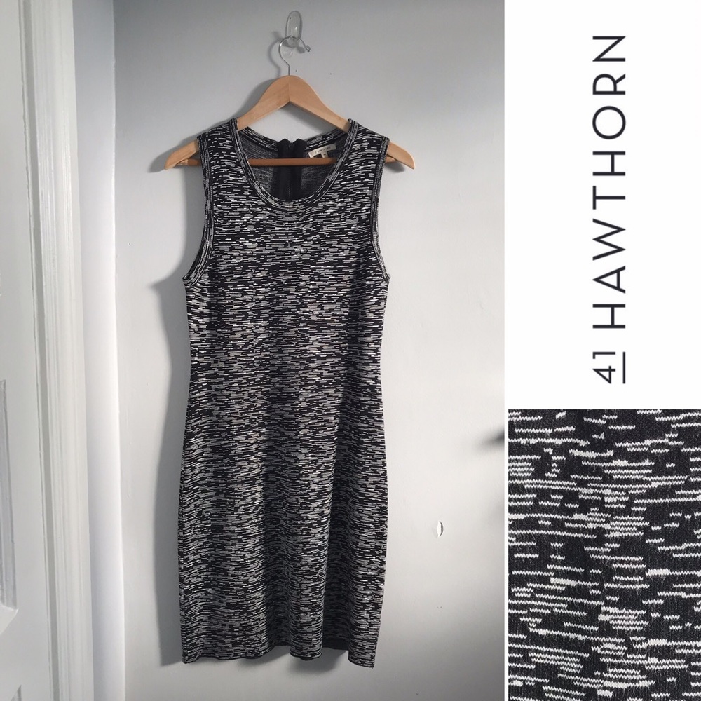 Stitchfix • 41 Hawthorn Black Knit Sheath Dress M